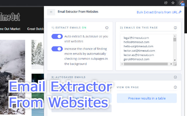 Email Extractor From Websites